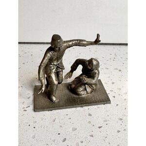 Selangor Pewter Malay Dancers Mak Inang‎ Figurine Statue Collectible